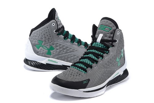 Mens Under Armour Curry One Black Grey Green Outlet Online